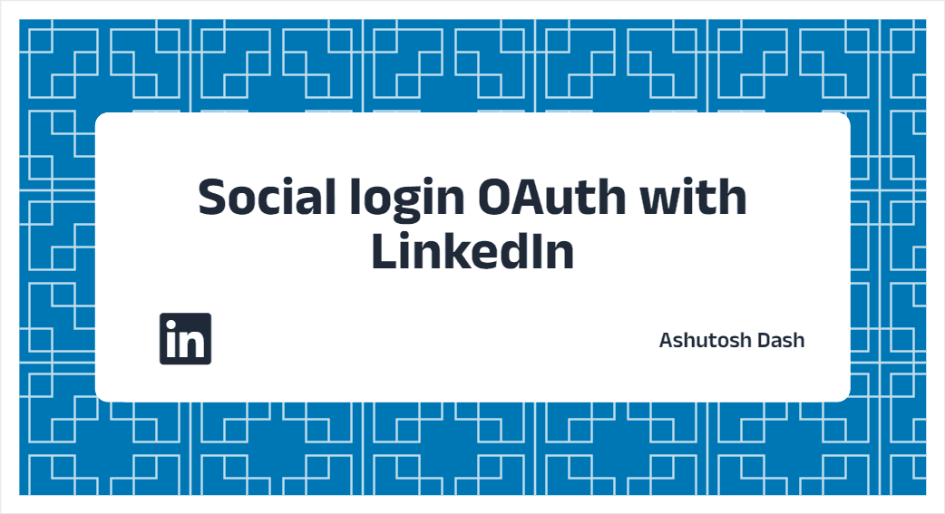 Social login OAuth with LinkedIn
